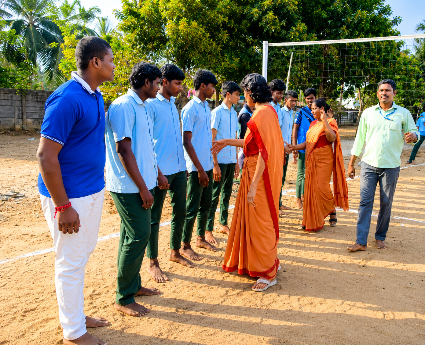 Teacher conducting an interactive classroom lesson at JMJ School