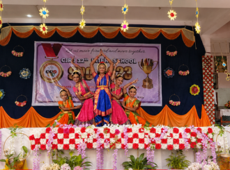 Students performing during a JMJ School cultural programme