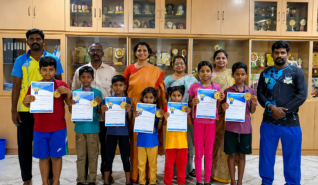 Students participating in arts and creativity