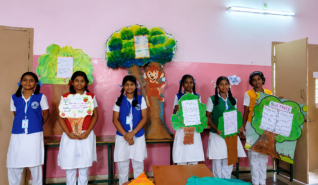 Students taking part in leadership activities