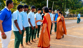 Students performing during a cultural celebration